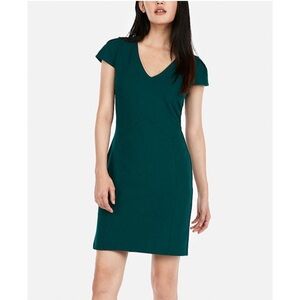 EXPRESS Tulip Sleeve Sheath Dress in Deep Teal
Size XS Petit .